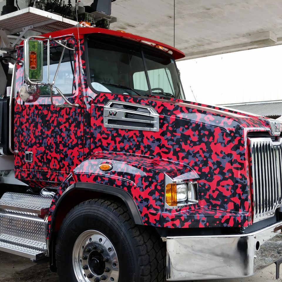 Vh trucking red camo
