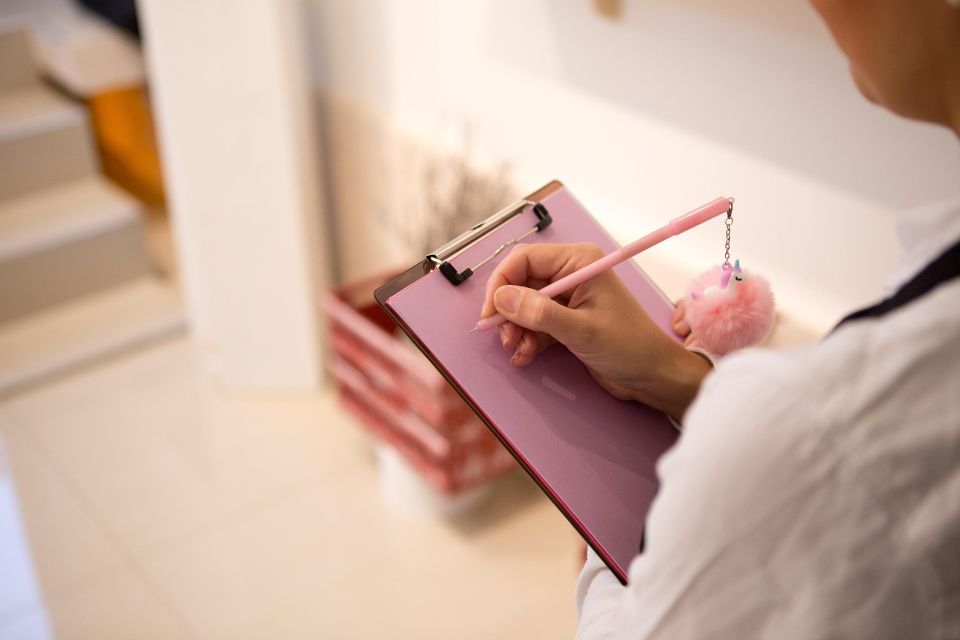 Person with a checklist