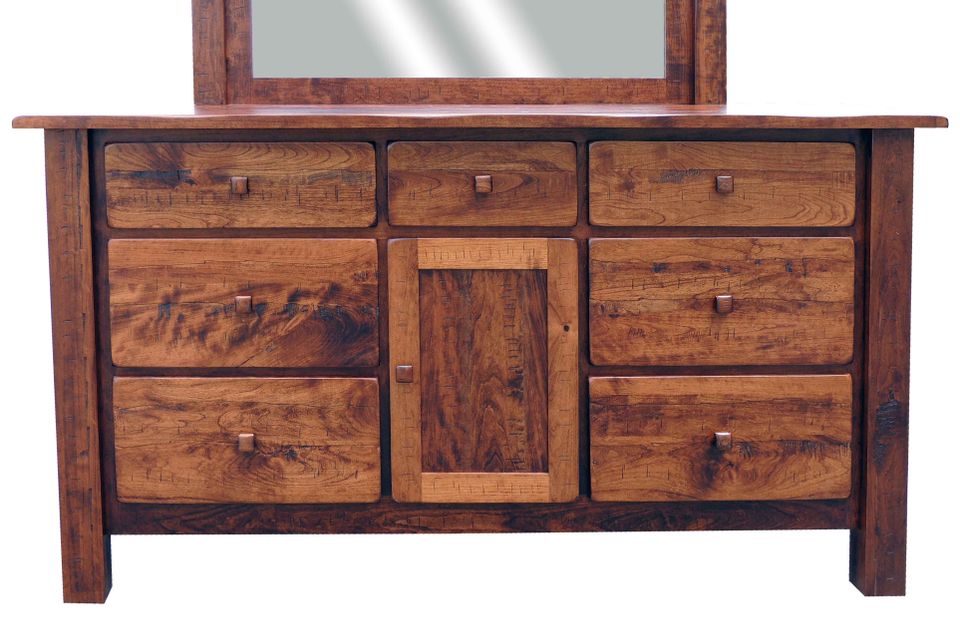 Kw close up of rustic dresser  cabin creek