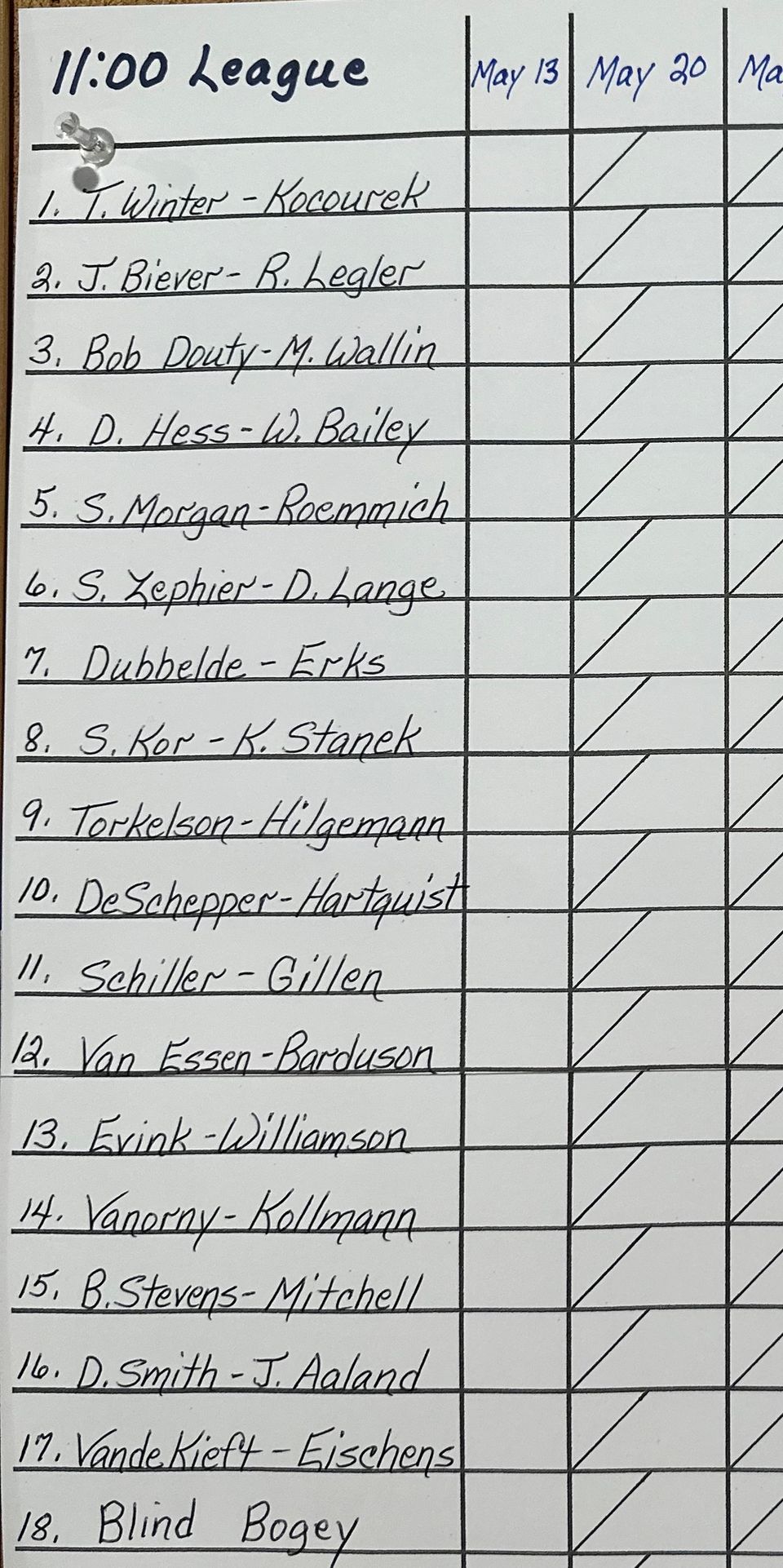 11 league names