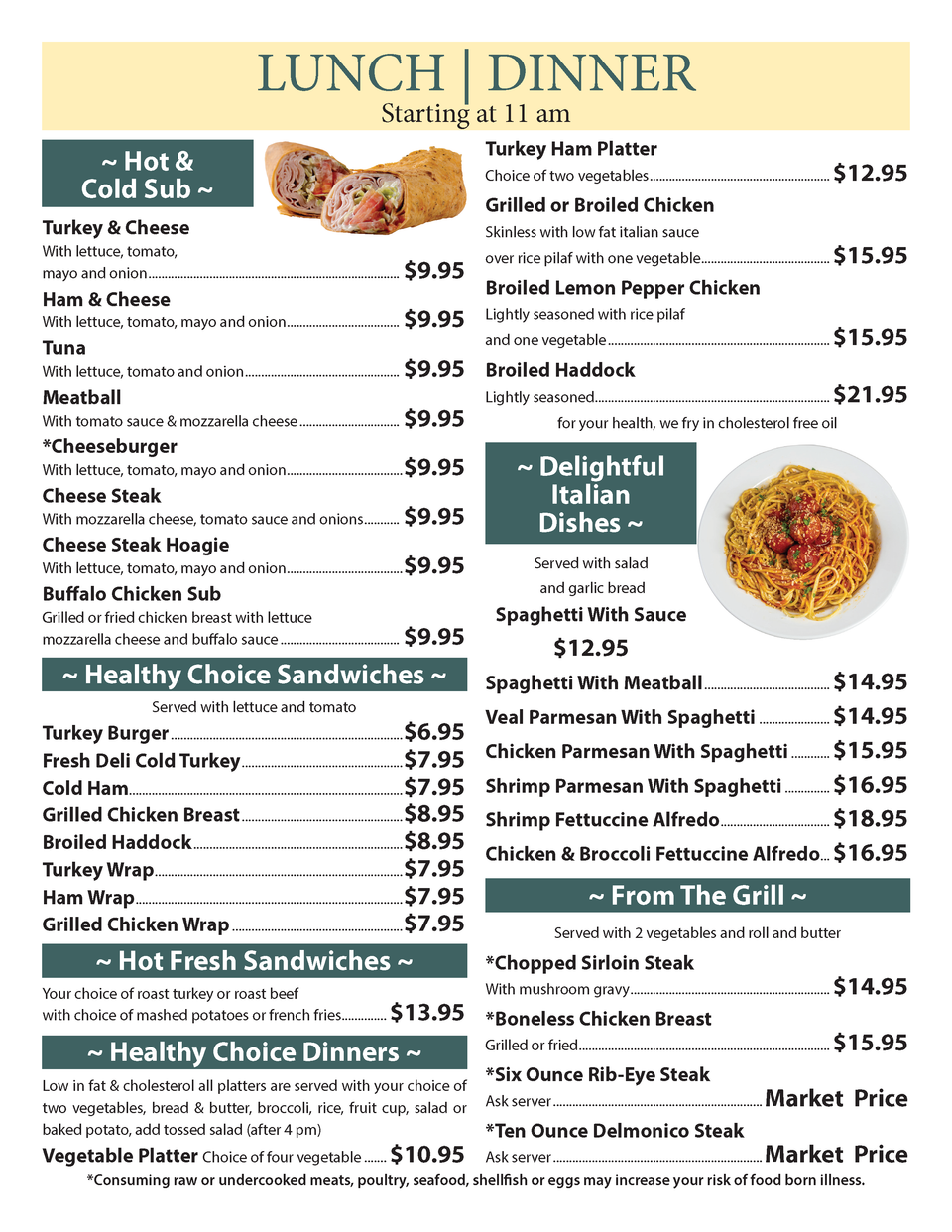 Cmr lunch dinner menu page 4