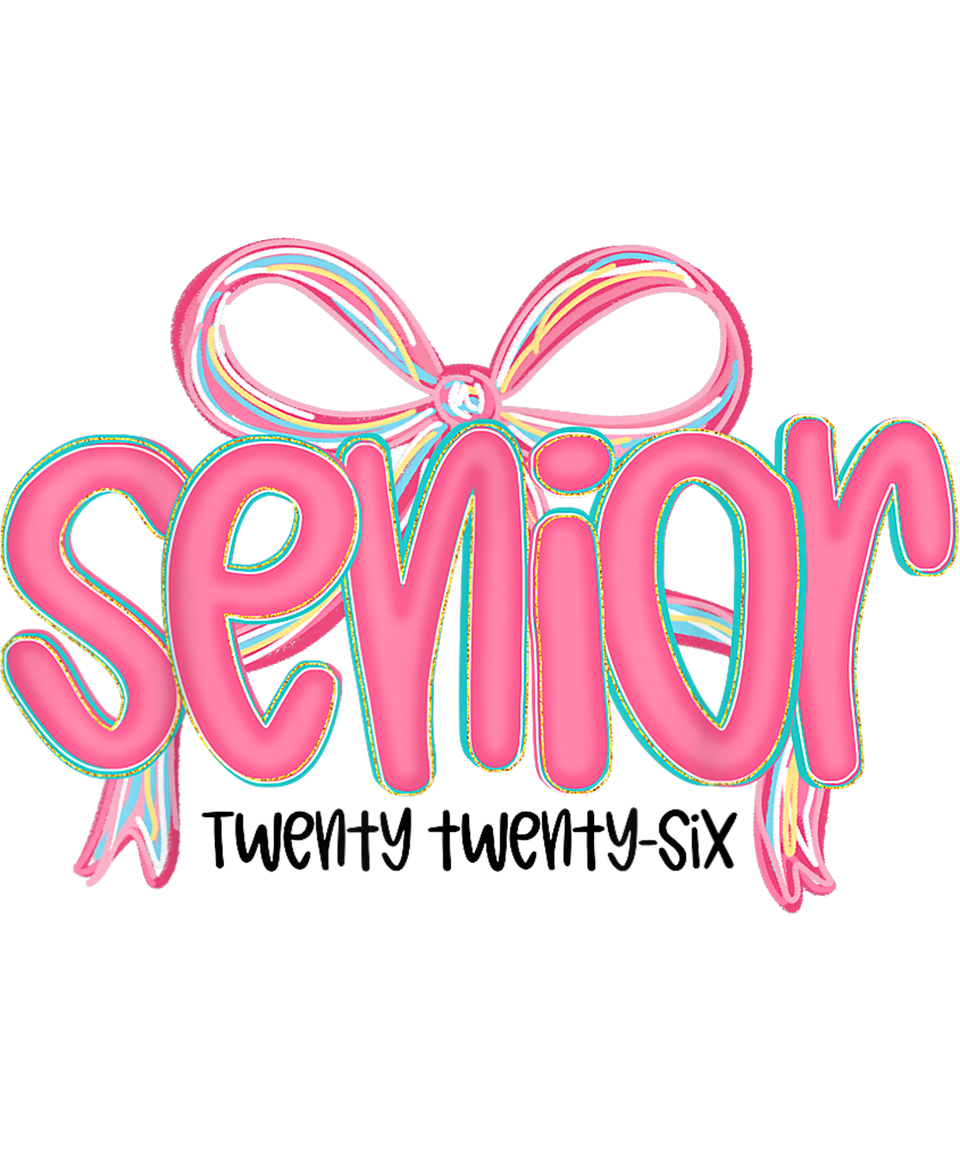 School   senior class of 2026 pink preppy