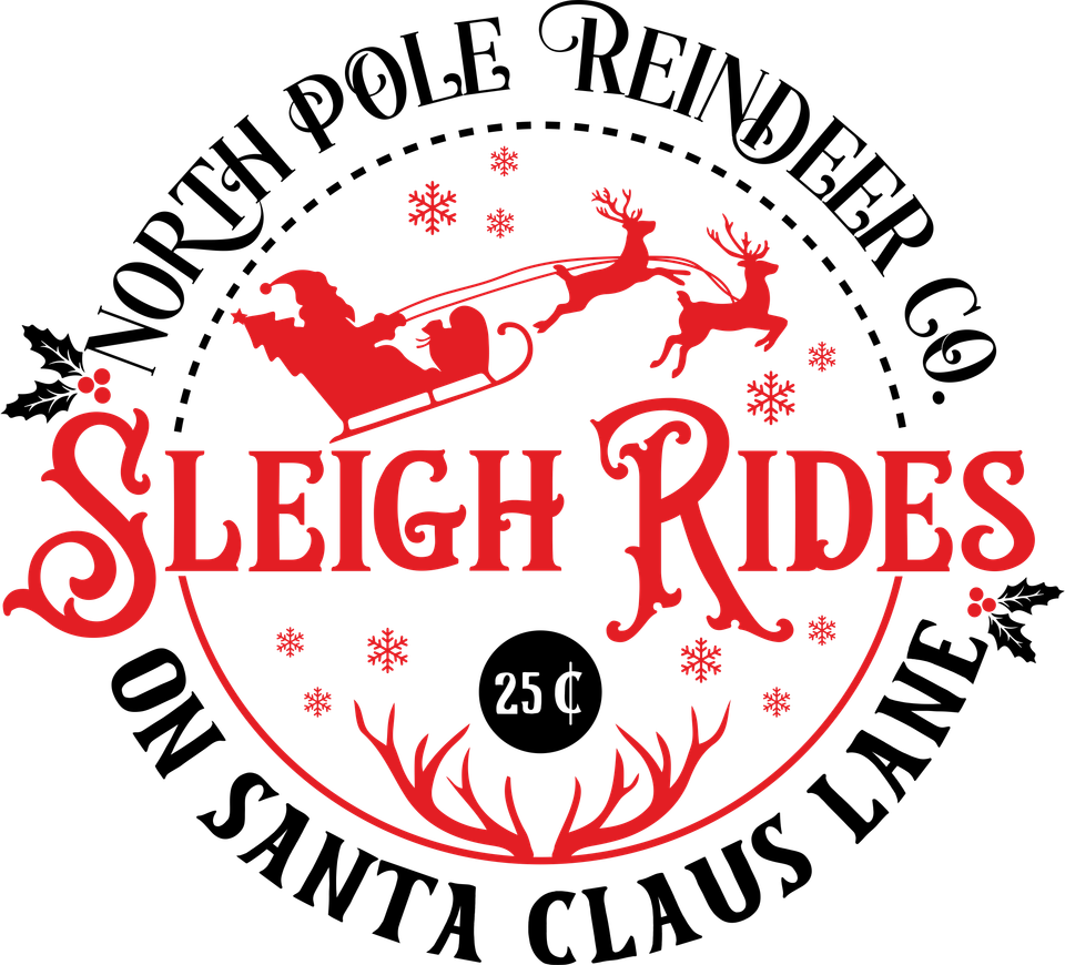 Seasons   christmas north pole reindeer company sleigh rides