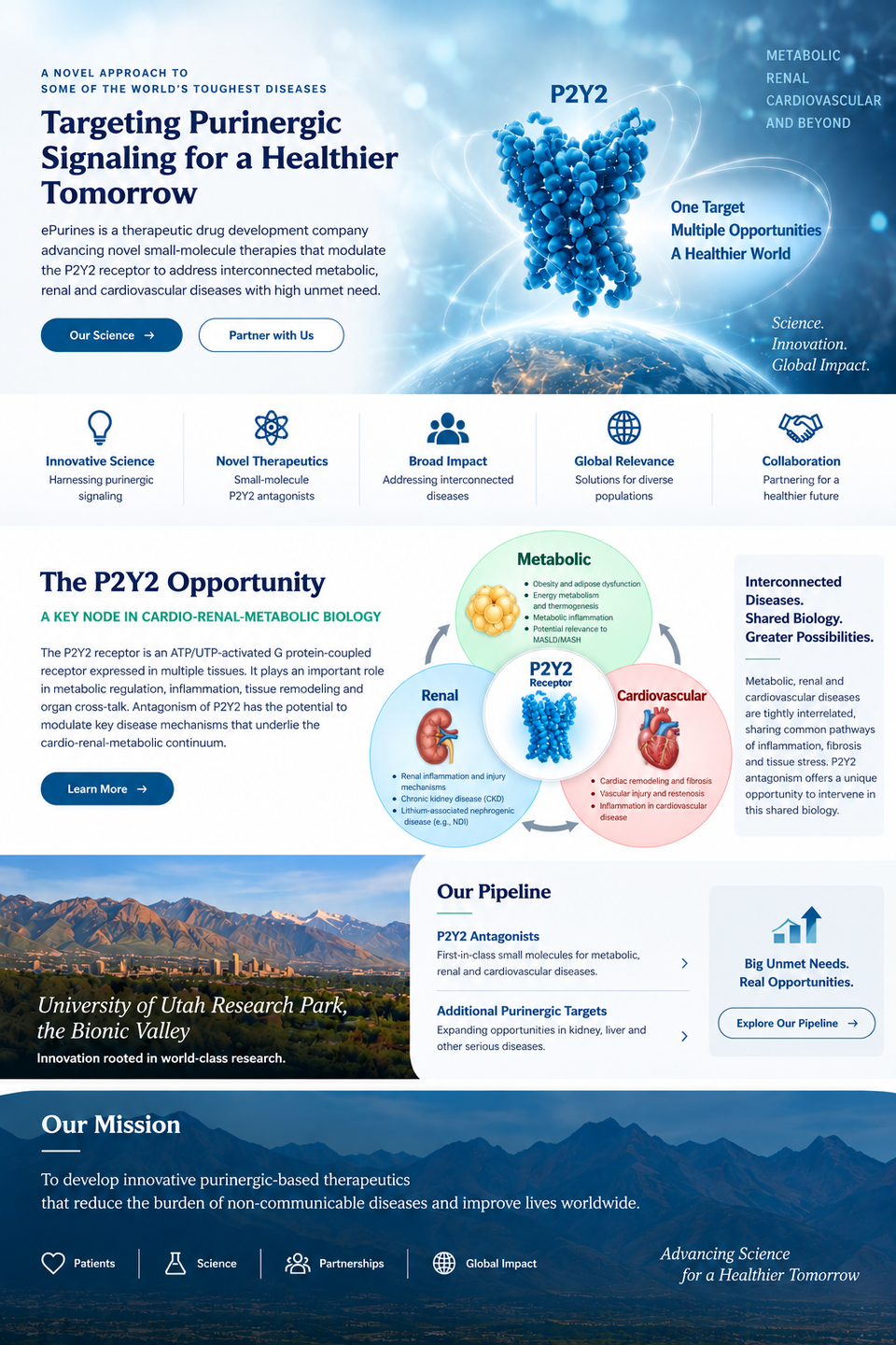 Home page of epurines website