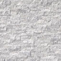 Arabescato carrara stacked stone panels