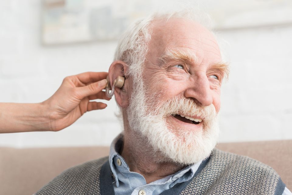 Elderly hearing patient   audiology
