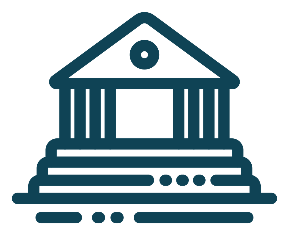 Court building line icon city 310888198