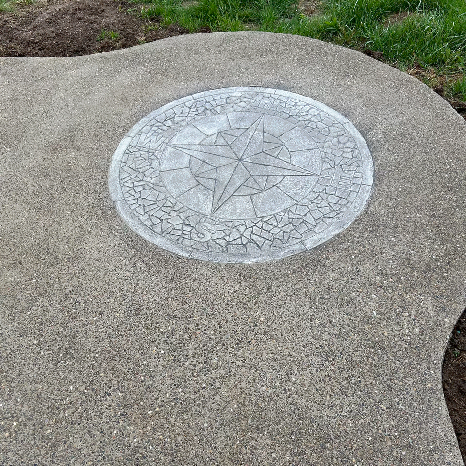 Stamped concrete fahner construction