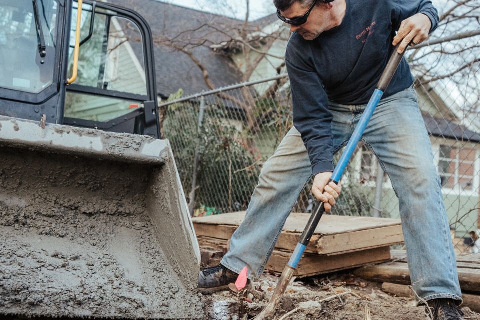 Cement pouring