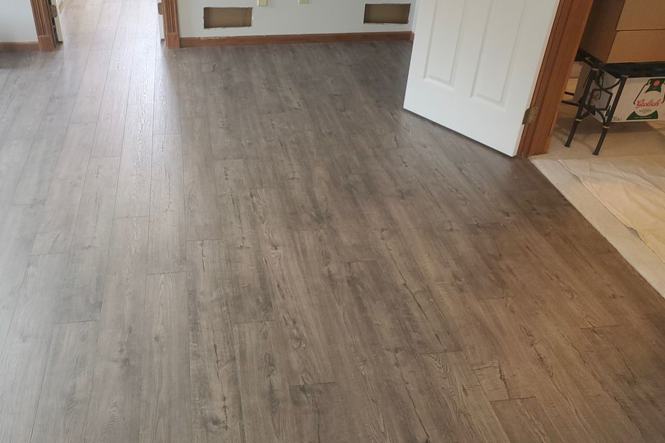 A laminate flooring job, done by Siti Floors of Northeast Ohio