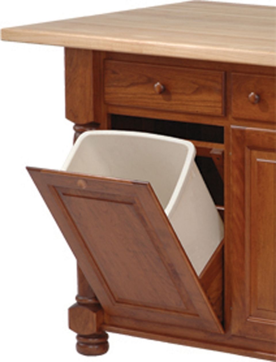 Nc wastebasket tiltout option