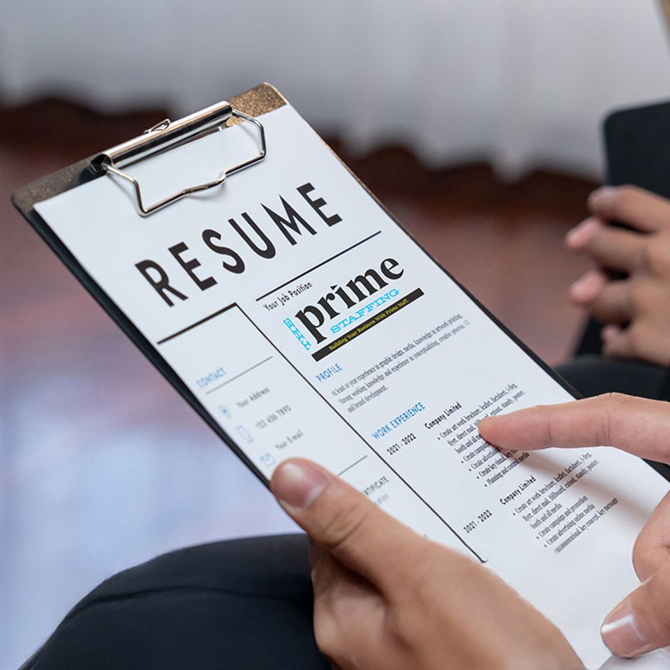 Prime staffing candidate
