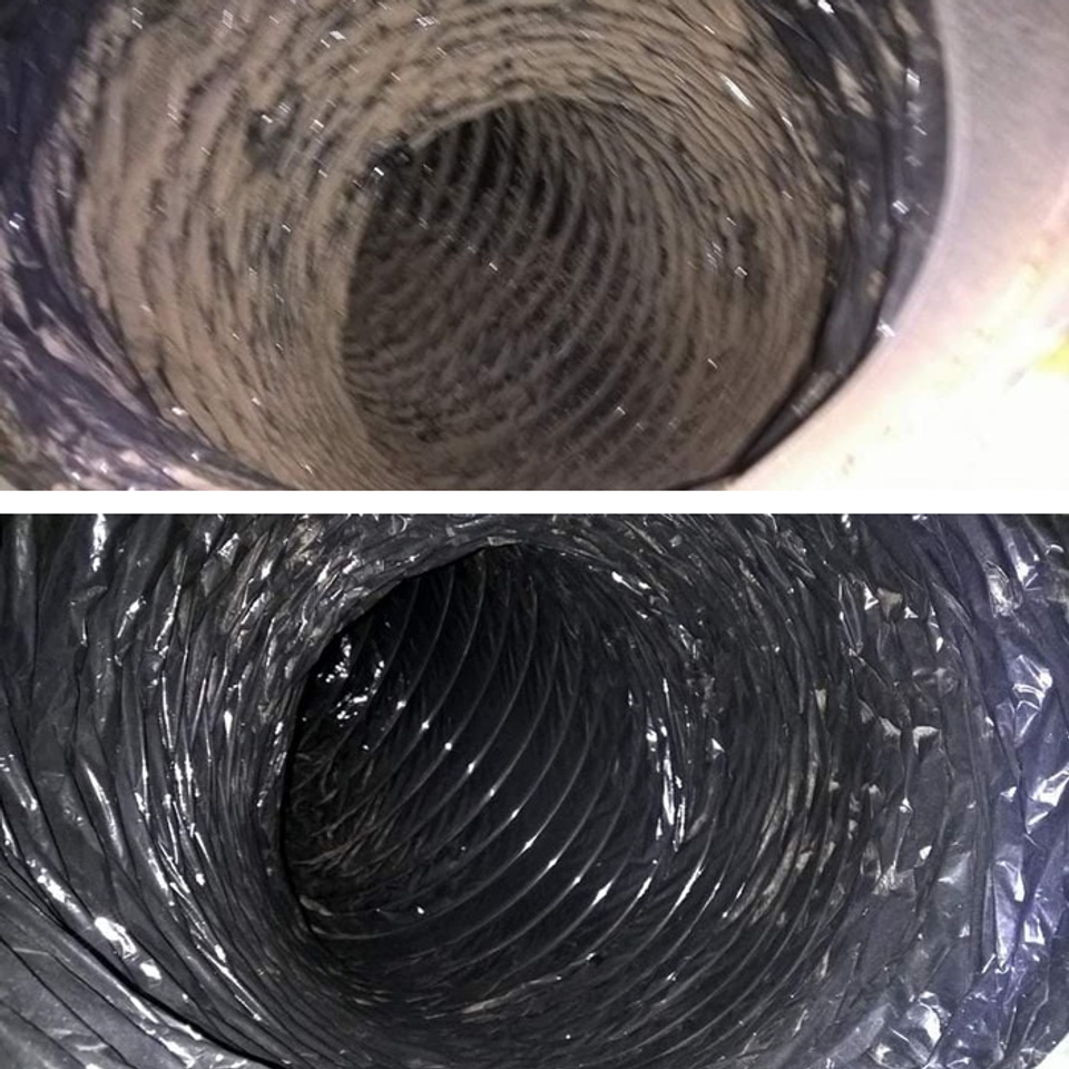 Vent clean beforeafter