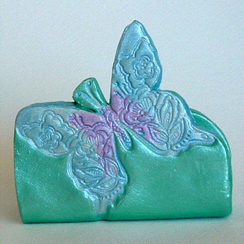 Blue lavender butterfly