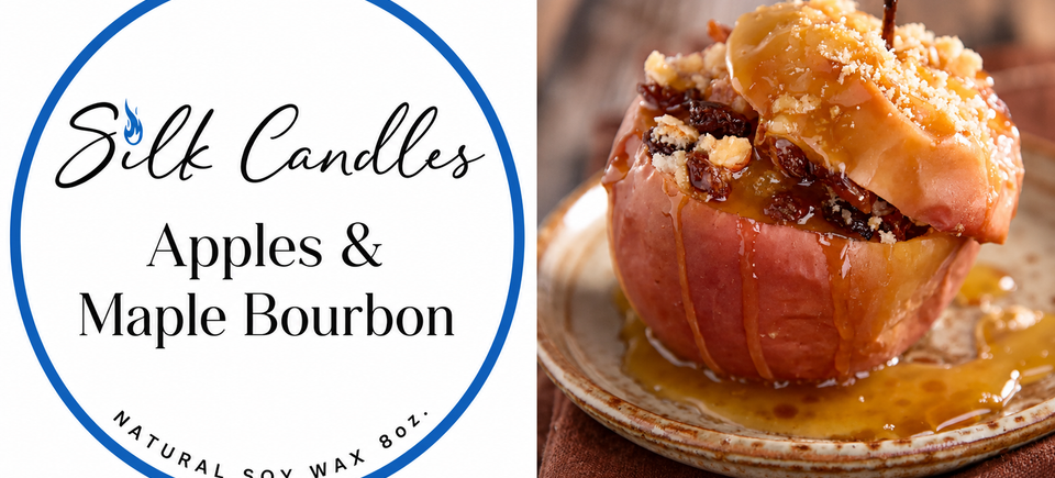 Apples   maple bourbon table card soy