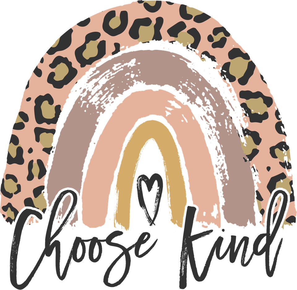 Affirmation   choose kind with rainbow