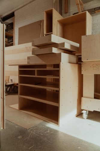 BTB Renovations custom millwork shop in Bushwick, Brooklyn — Shop Layout