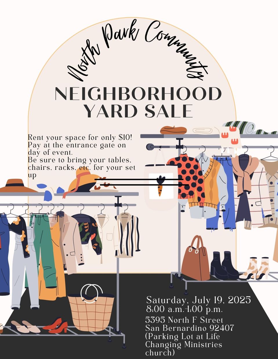 Neighborhood yard sale