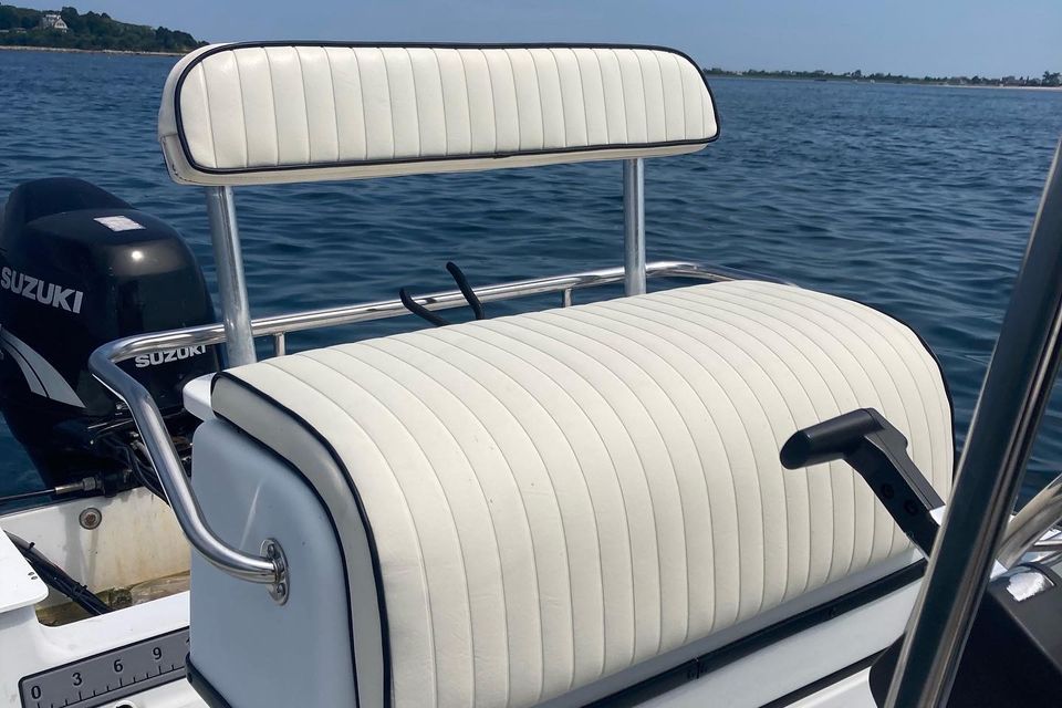 Marine big bench seating with back