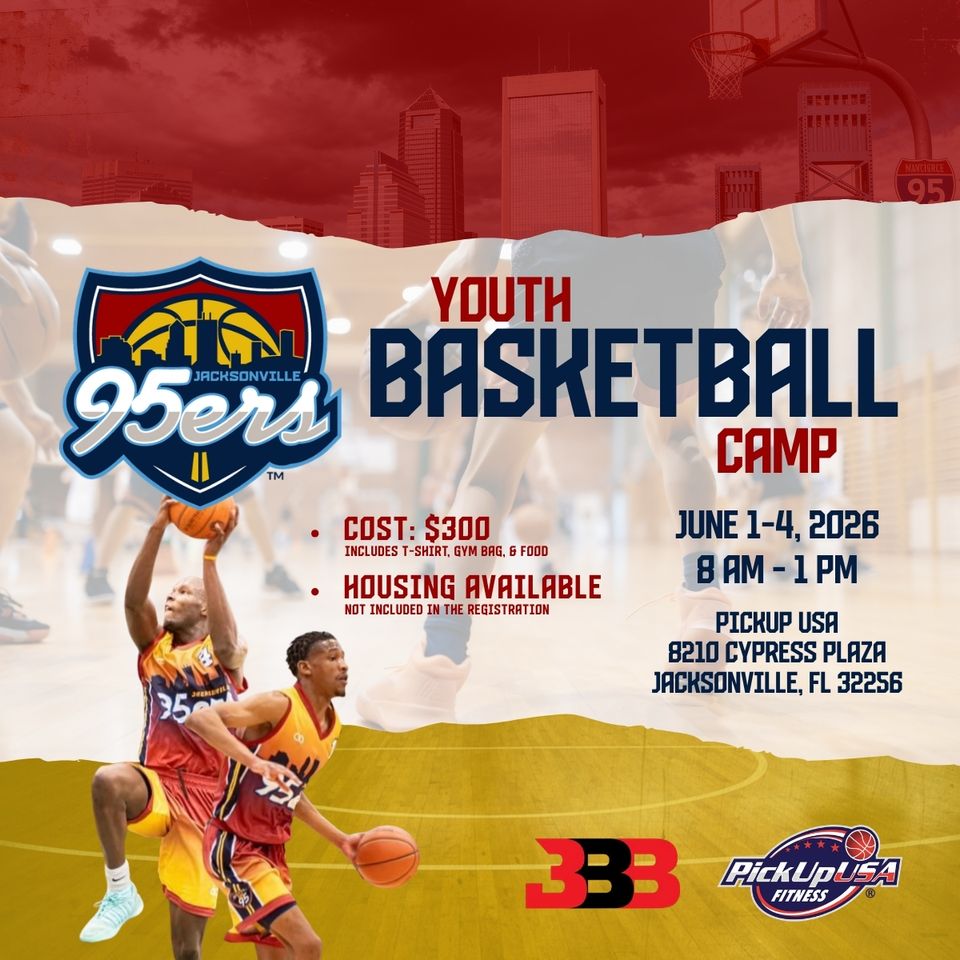 Jax 95ers youth basketball camp flyer