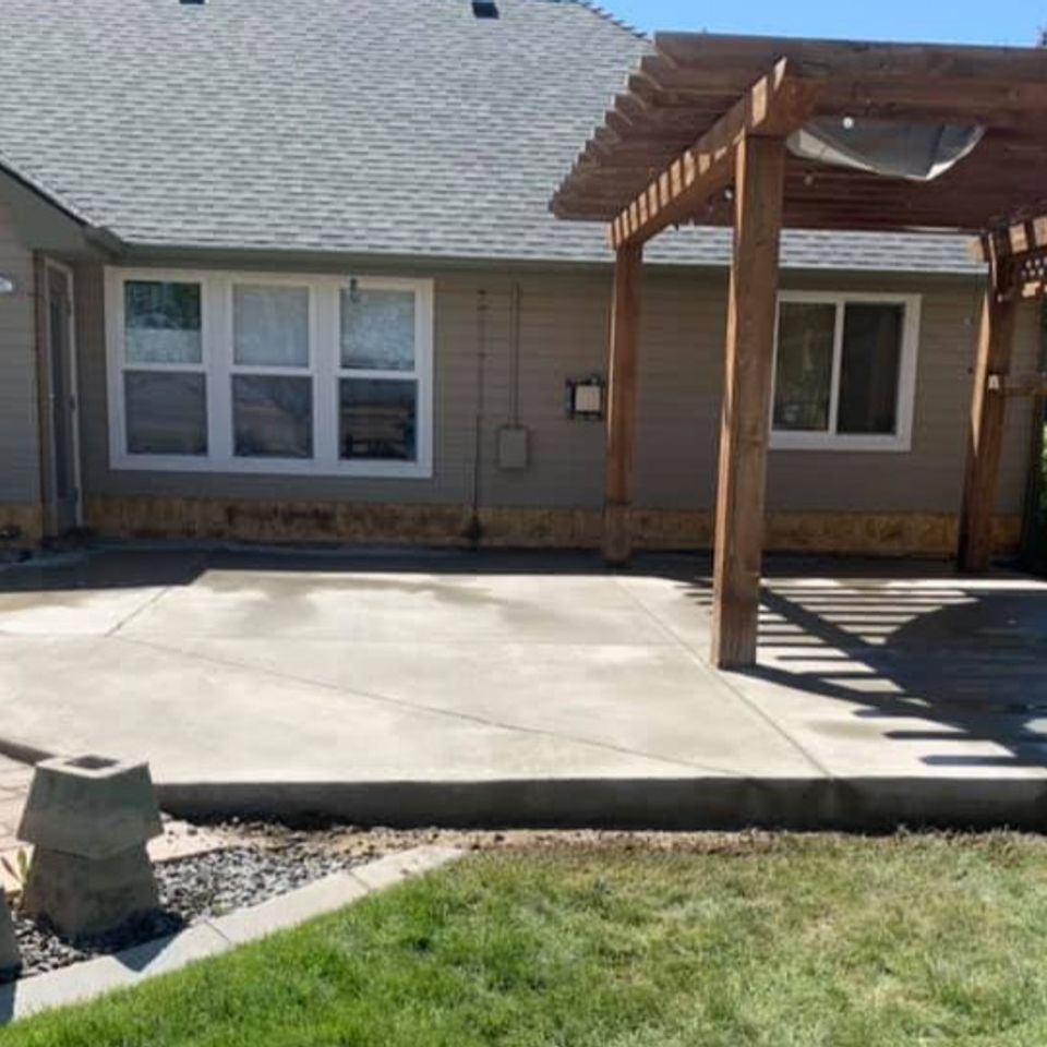 Concrete Patio & Landscaping in Boise Idaho