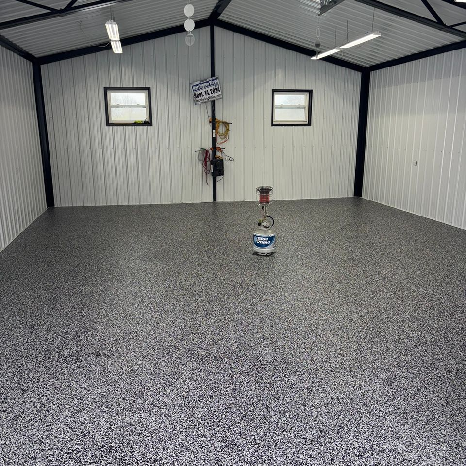 Epoxy flooring work done by Floorific Creations in Northeast Ohio