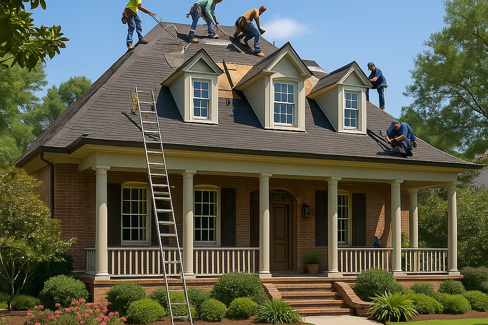 20251106 1626 roofing crew working remix 01k9dgy41heew95ntt0gx3c04f