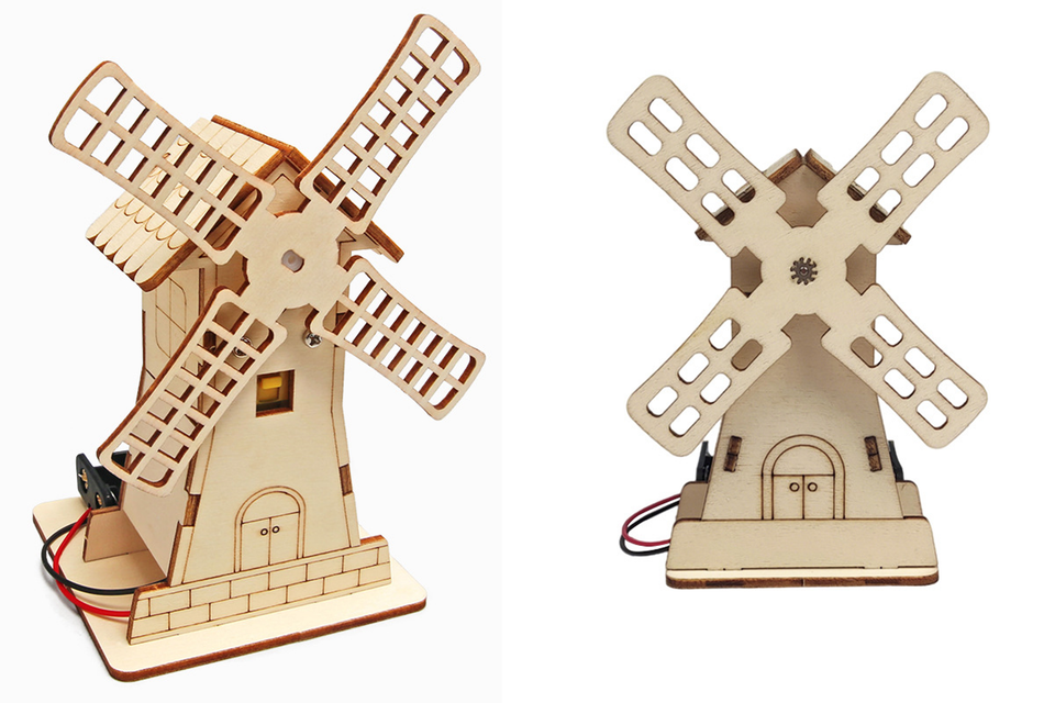 13. okyn g5517 electric windmill hut student educational science and education toys creative technology production handmade (1 2)