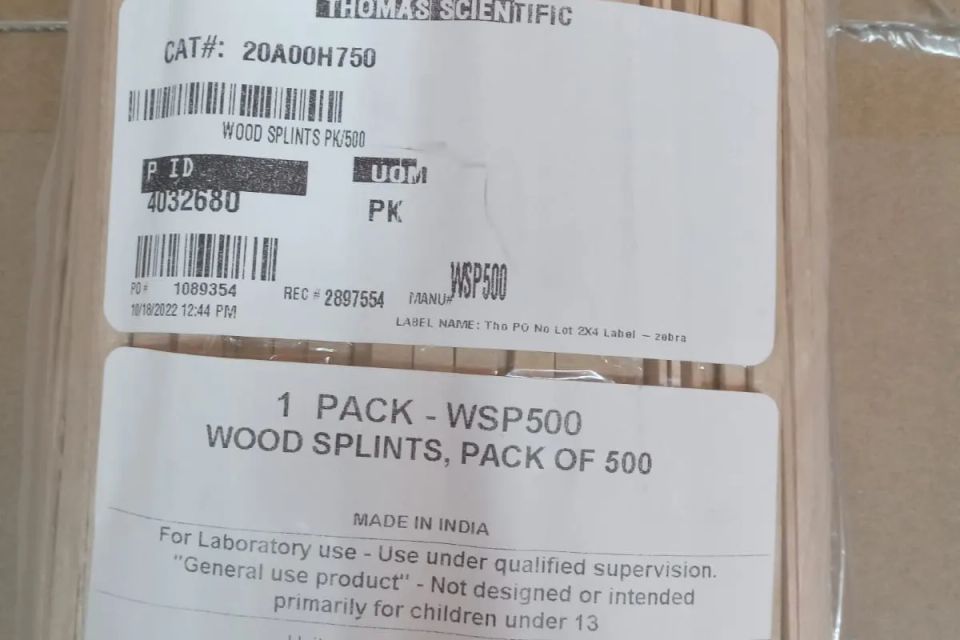 Wood splint 500 pk original