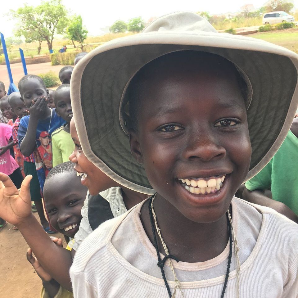 Big smile on ugandan child
