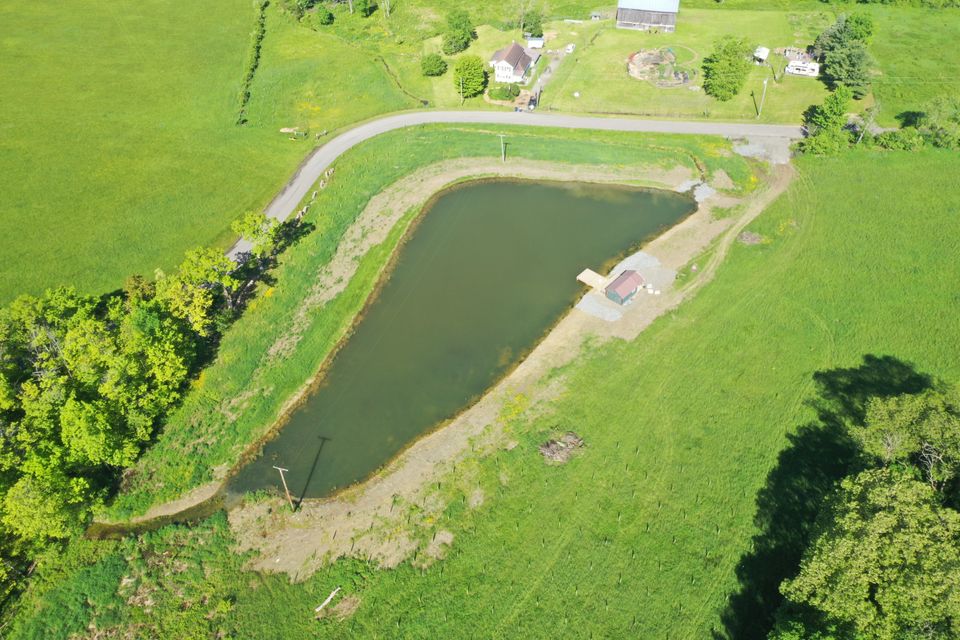 2025 arial drone looking west pond