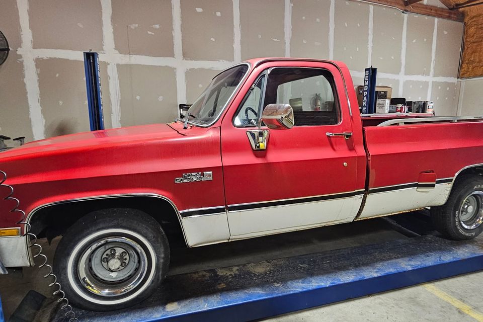 1984 chevrolet c10 into ham auto repair for inspection diagnostic