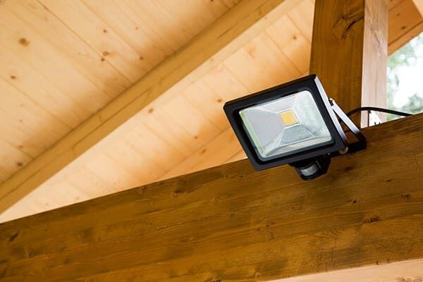 Outdoor security light installation