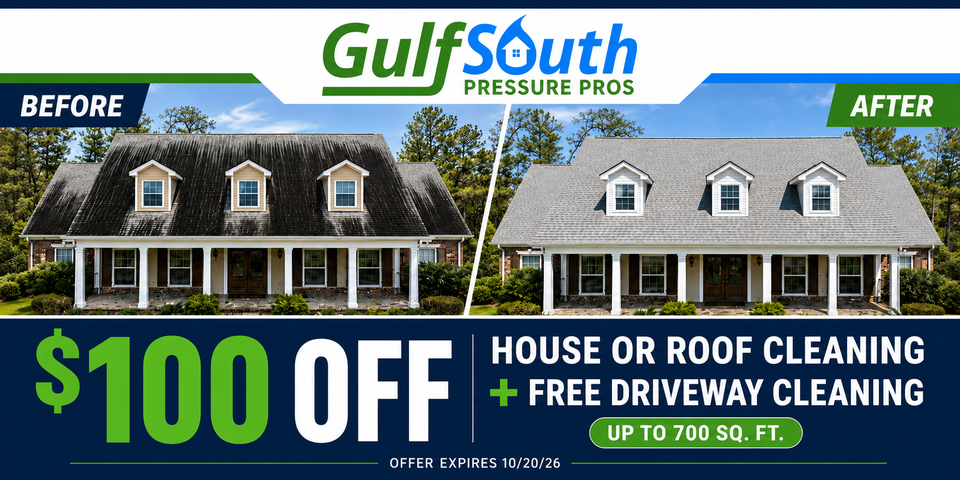 Efore and after roof cleaning offer