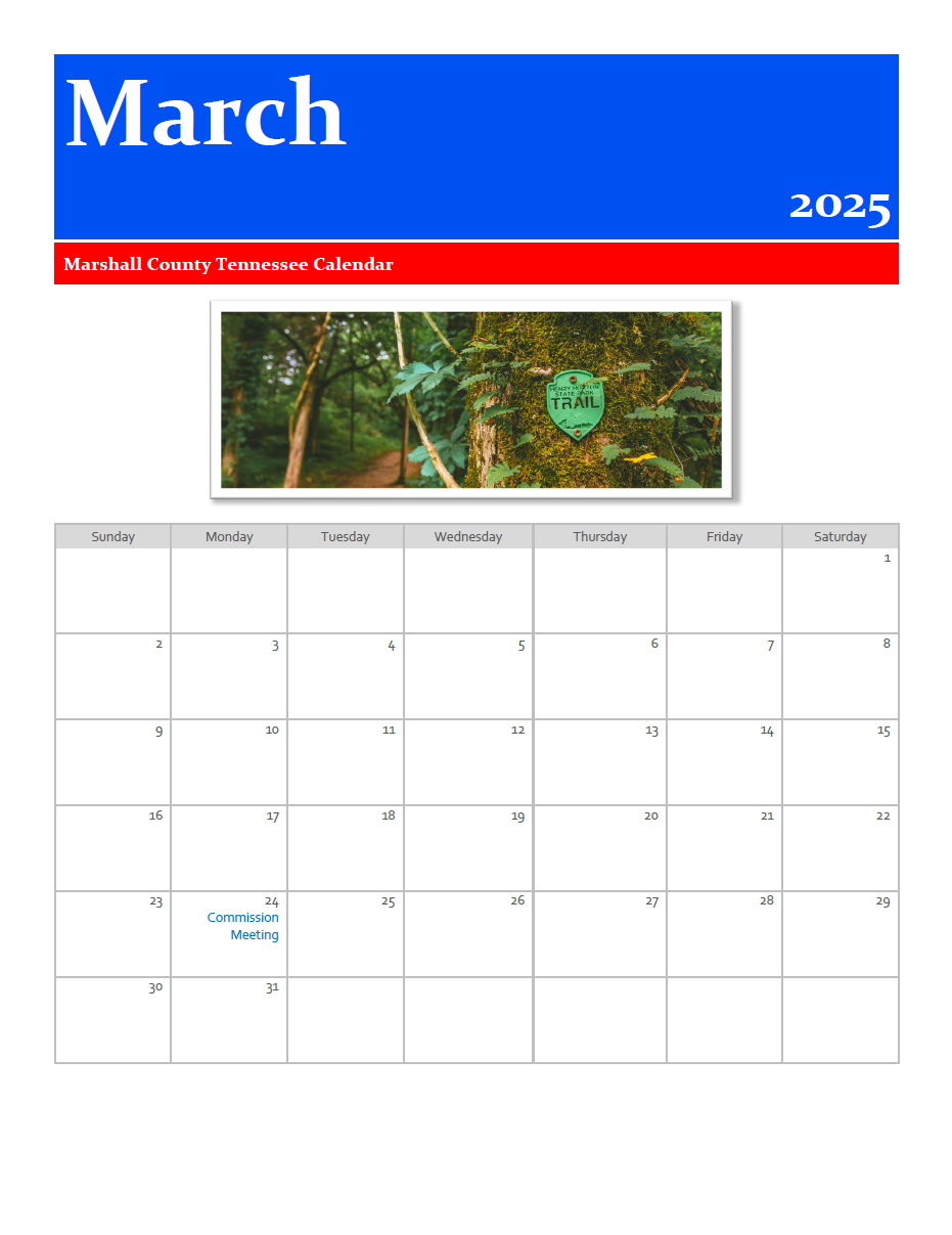 Calendar 2025 march
