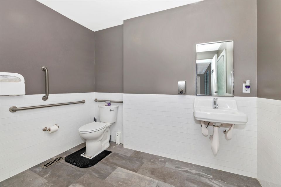 First floor restroom