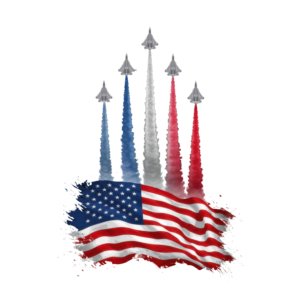 Patriotic   jets flying over flag 300dpi 01