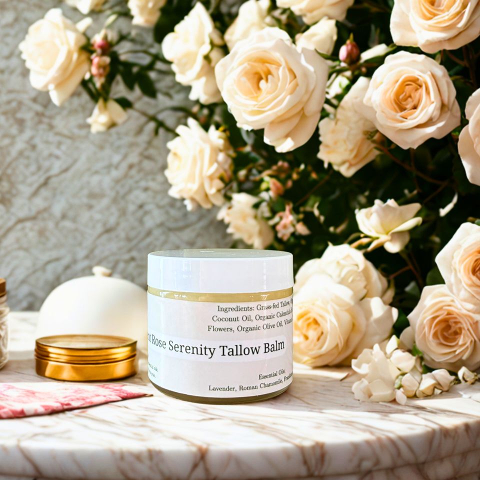 Rose Serenity Tallow Balm by Green Forest Soaps & Salves, Paradise, PA