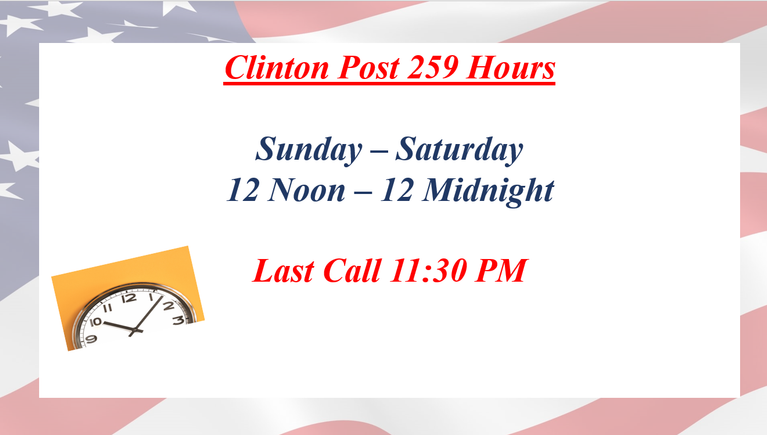 Clinton post 259 hours