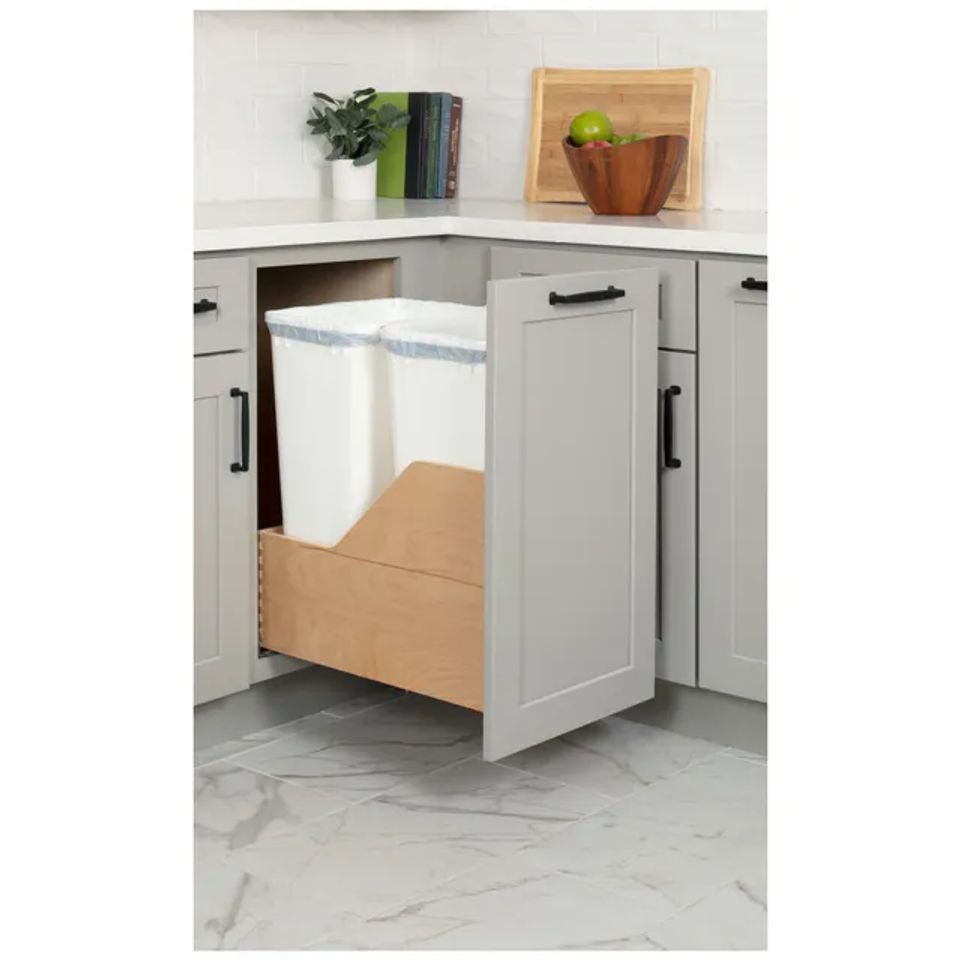 Bottom mount garbage drawer 3