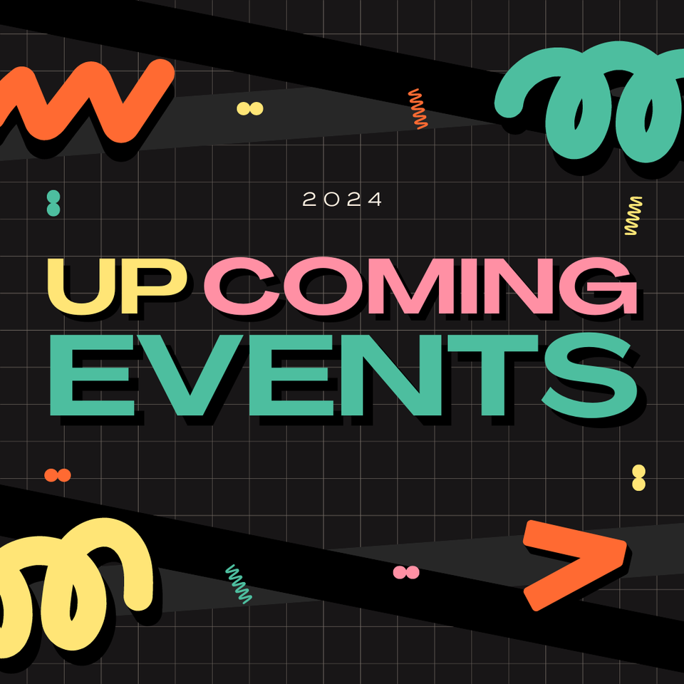 Black colorful trendy up coming events tiktok photo mode