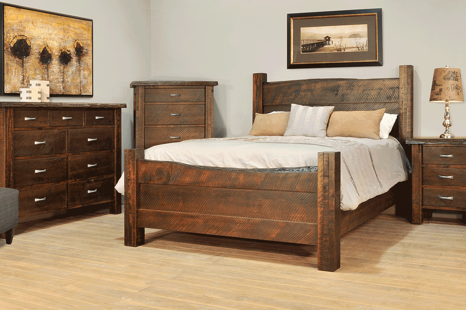 Live edge bedroom dressed sct