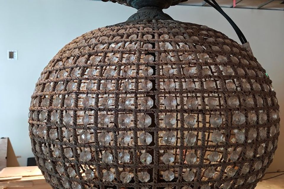 Chandelier in progress