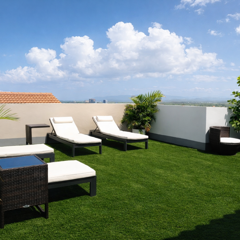 Rooftop Artificial Grass Installation GOGREEN Outdoor Pros