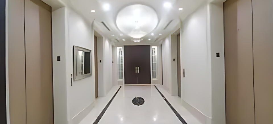 Elevator to offie entrance