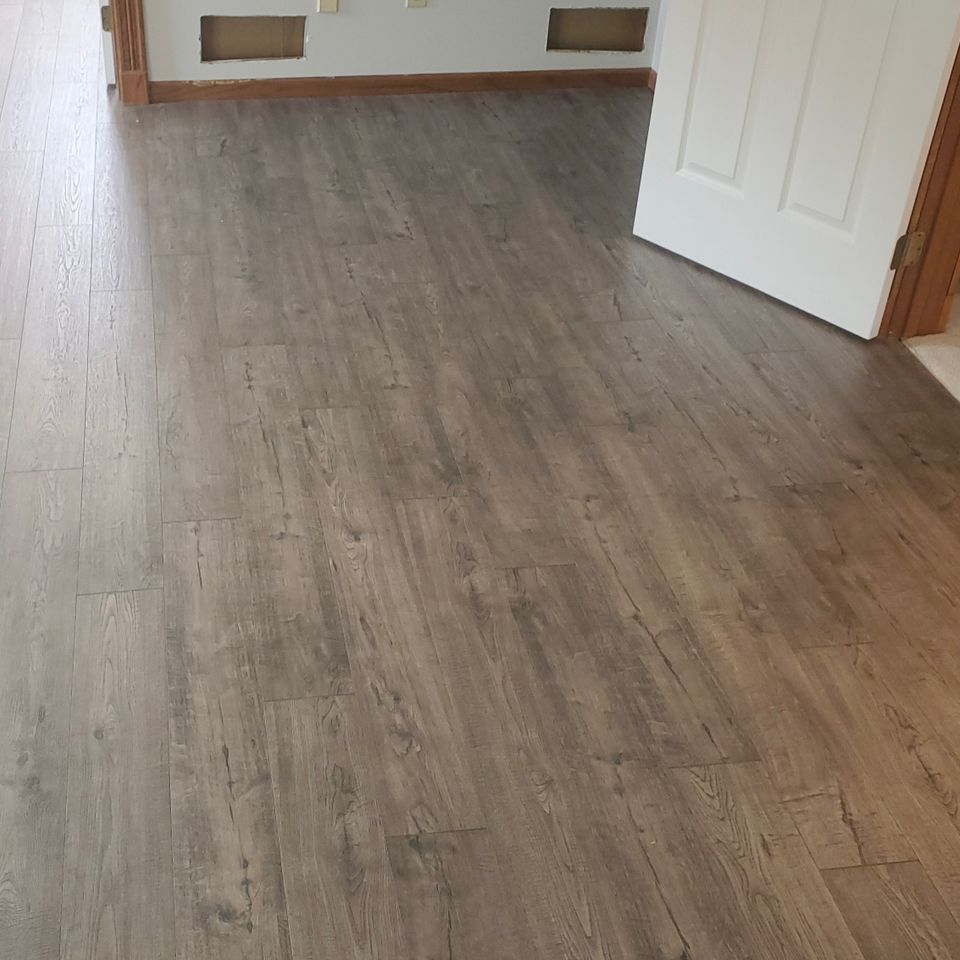 A laminate flooring job, done by Siti Floors of Northeast Ohio
