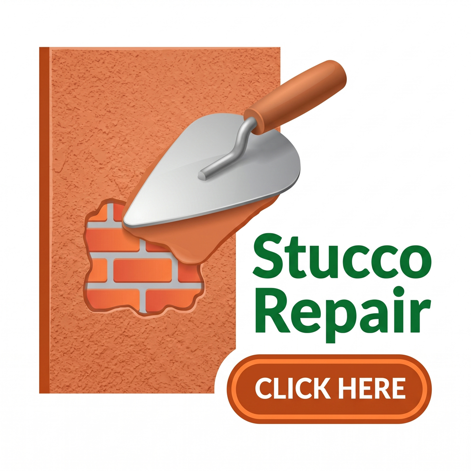Stucco Repair Services - Crack Repair, Patch Repair, Water Damage Repair, Residential and Commercial Stucco Restoration