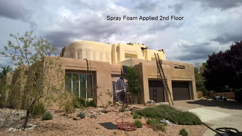 1spray foam applied