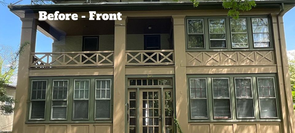 Boutique hotel front before labeled