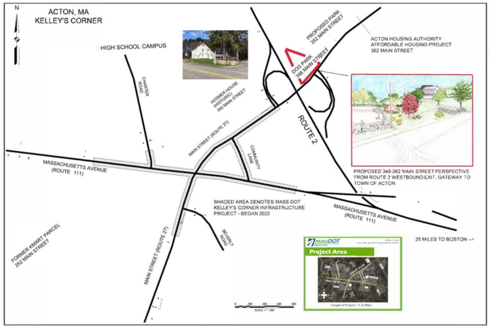 Map of kelleys corner with dog park